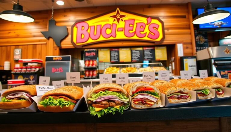 Buc-ee's Sandwich Menu